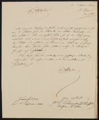 Brief der S. Schmerber'schen Buchhandlung Nachf. H. Keller an Friedrich John vom 5.9.1844