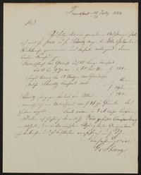 Brief von Georg von St. George ohne Adressatenangabe vom 18./20.07.1844