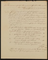 Brief von Franz Xaver Schmitz an das Comité des Goethe Denkmals vom 30.7.1844