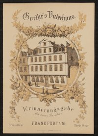 Eintrittskarte ins Goethehaus 1864