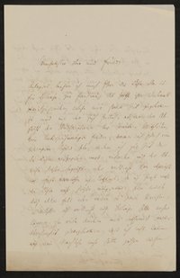 Brief von Johann Friedrich Heinrich Schlosser an Friedrich John vom 23.05.1843
