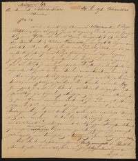 Brief von Friedrich John / Comité für Errichtung des Goetheschen Denkmals an Ludwig Schwanthaler vom 19.02.1841