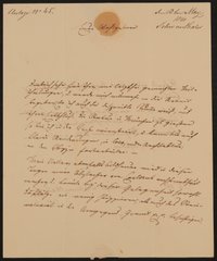 Brief von Ludwig Schwanthaler an Friedrich John vom 13.03.1841