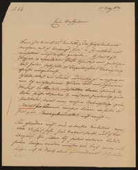 Brief von Ludwig Schwanthaler an Friedrich John vom 11.05.1841