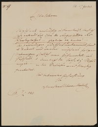 Brief von Ludwig Schwanthaler an Friedrich John vom 07.02.1843
