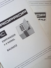 Brand Microprop - 2 Bauanleitungen Empfänger