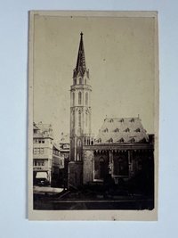 CdV, B. Sperling, Frankfurt, Nikolaikirche, ca. 1864.