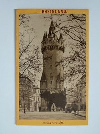 CdV, Unbekannter Fotograf, Frankfurt, Eschenheimer Turm, ca. 1884.
