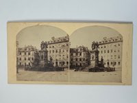 Stereobild, Unbekannter Fotograf, Frankfurt, Gutenberg-Denkmal, ca. 1864.