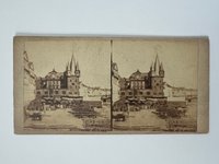Stereobild, Unbekannter Fotograf, Frankfurt, Rententurm, ca. 1864.