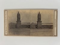 Stereobild, Adolphe Braun, Frankfurt, Nr. 2446, Statue de Charlemagne, dat. 17. Juni 1867.