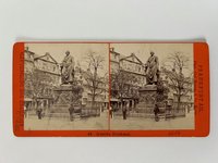 Stereobild, Carl Krause, Frankfurt, Nr. 44, Goethe-Denkmal, ca. 1880.