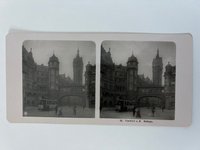 Stereobild, Unbekannter Fotograf, Frankfurt, Nr. 23, Rathaus, ca. 1906.