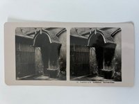 Stereobild, Unbekannter Fotograf, Frankfurt, Nr. 22, Goethehaus, Goethebrunnen, ca. 1906.