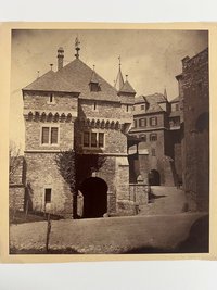Philipp Hoff, Das Eingangstor zur Burg Braunfels, ca. 1880.