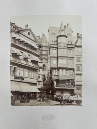Theodor Creifelds, Frankfurt, Römerberg, Blick zum Dom, ca. 1870.