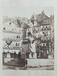 Friedrich Wilhelm Maas, Frankfurt, Das Schiller-Denkmal, 1859.