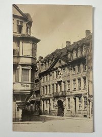Gottfried Vömel, Frankfurt, Das Haus zum König von England in der Fahrgasse, Abzug nach einer alten Platte von Carl Friedrich Mylius von 1875, ca. 1905.