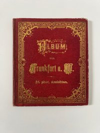 Unbekannter Hersteller, Album von Frankfurt am Main, 24 Lithographien als Leporello, ca. 1885.