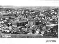 Bad Dürkheim: Überblick über die Innenstadt von Nordwesten, 1930er Jahre