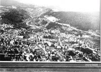 Bad Dürkheim: Überblick über die Innenstadt aus südöstlicher Richtung, 1930er Jahre