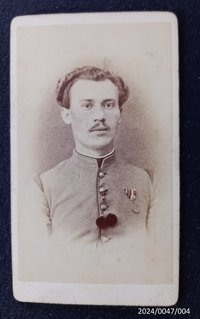 Brustporträt eines deutschen Soldaten, frühes 20. Jh.