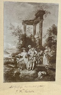 Fotografie Seekatzgemälde der Familie Goethe