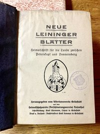 Neue Leininger Blätter, zum Buch gebunden