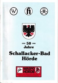 Festschrift "50 Jahre Schallacker-Bad Hörde"