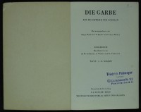 Schmidt/ Weber, Die Garbe