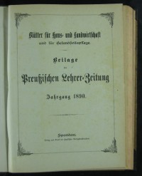 Blätter für Haus- und Landwirtschaft und für Gesundheitspflege Jg. 1890-1893