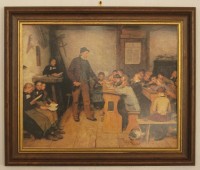 Kunstdruck "Die Dorfschule von 1848" von Albert Anker