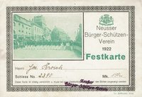 Festkarte Neuss 1922