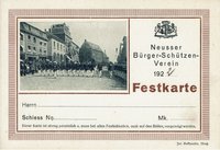 Festkarte Neuss 1922