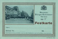 Festkarte Neuss 1925