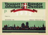 Festkarte Neuss 1932