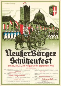 Festplakat Schützenfest Neuss 1962