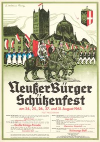 Festplakat Schützenfest Neuss 1963