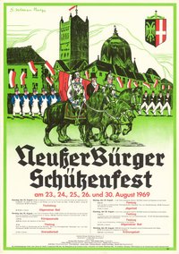 Festplakat Schützenfest Neuss 1969