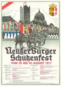 Festplakat Schützenfest Neuss 1977 (Aktive)