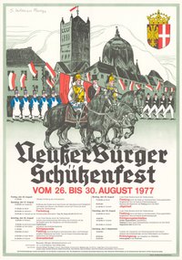 Festplakat Schützenfest Neuss 1977