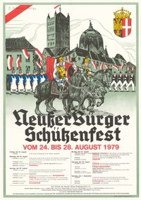 Festplakat Schützenfest Neuss 1979 (Aktive)