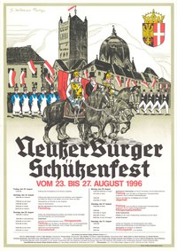 Festplakat Schützenfest Neuss 1996