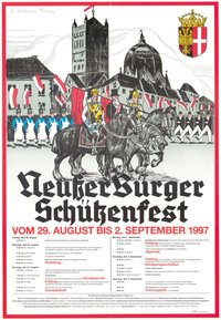 Festplakat Schützenfest Neuss 1997 (Sponsoren)