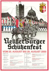 Festplakat Schützenfest Neuss 2000 (Sponsoren)