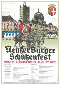 Festplakat Schützenfest Neuss 2002