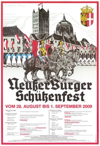 Festplakat Schützenfest Neuss 2009 (Sponsoren)