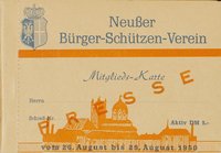 Festkarte Neuss 1950 (Presse)