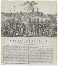 Festplakat Neusser Schützenfest von 1830