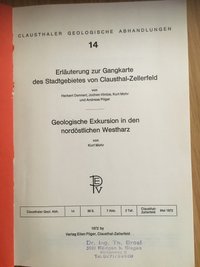 Clausthaler Geologische Abhandlungen, 14.
